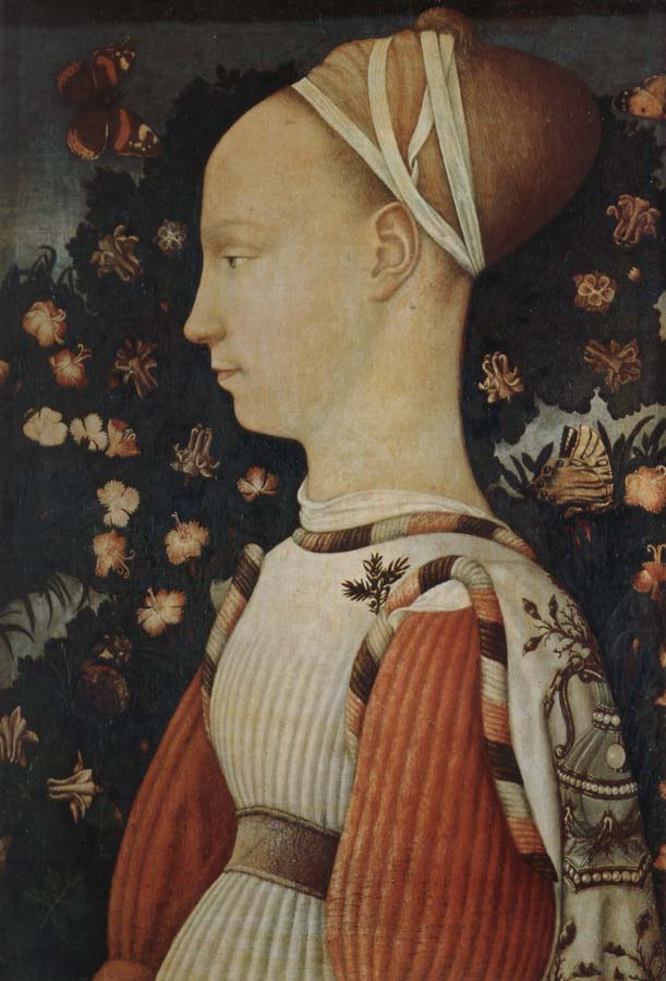 Antonio Pisanello A portrait of a young princess